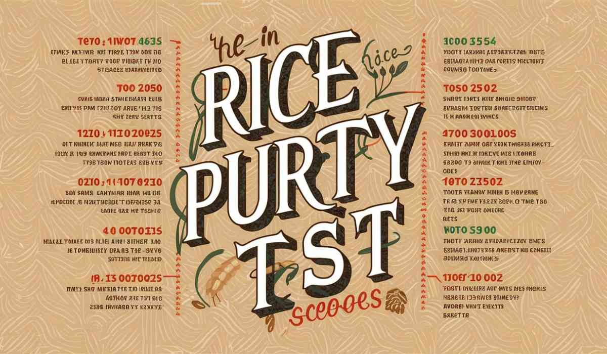 Rice Purity Test