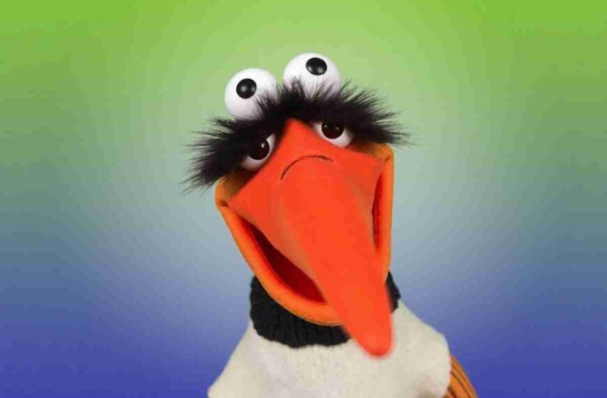Muppet with a Long Hooked Beak