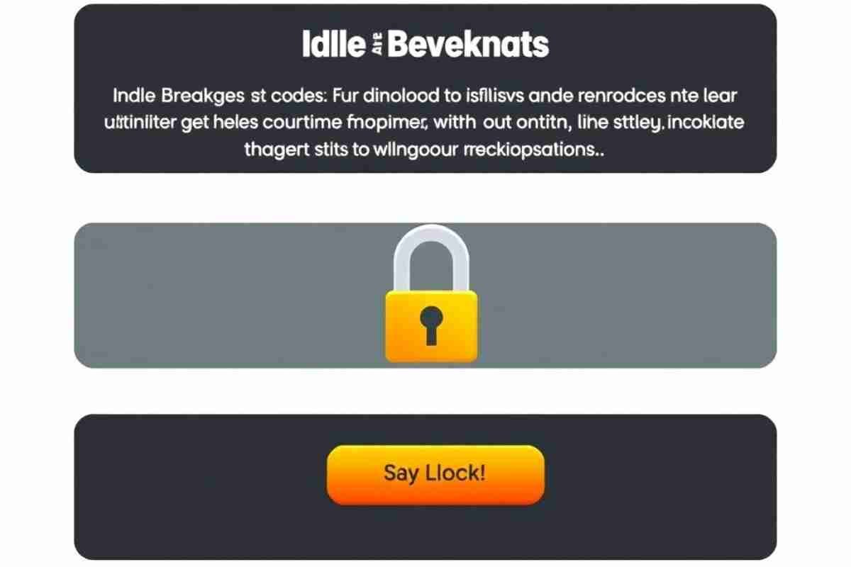 Idle Breakout Codes