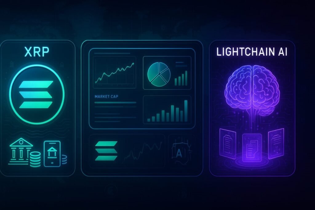 XRP Solana Lightchain AI Cryptocurrency Comparison