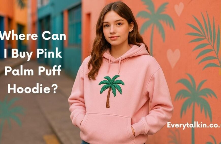 Pink Palm Puff Hoodie