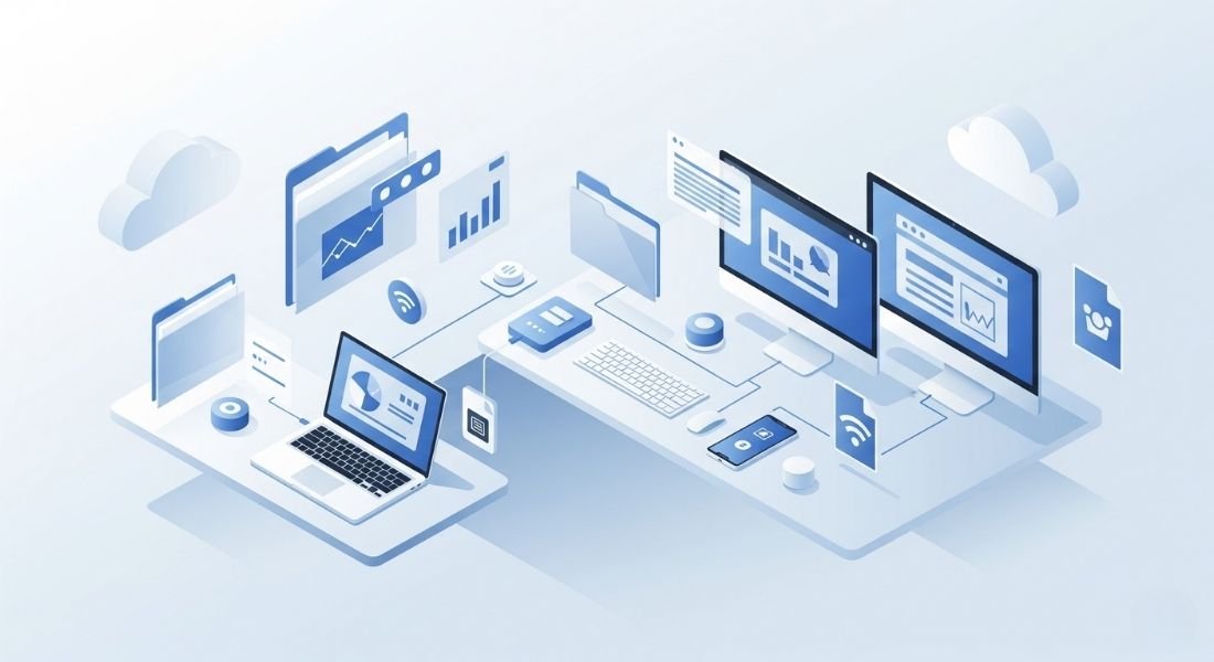 A modern cloud-based workspace Nippyfile syncing files across multiple devices.