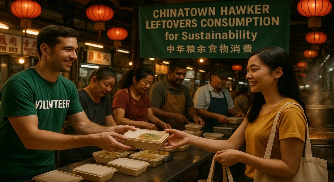 Chinatown Hawker Leftovers Consumption