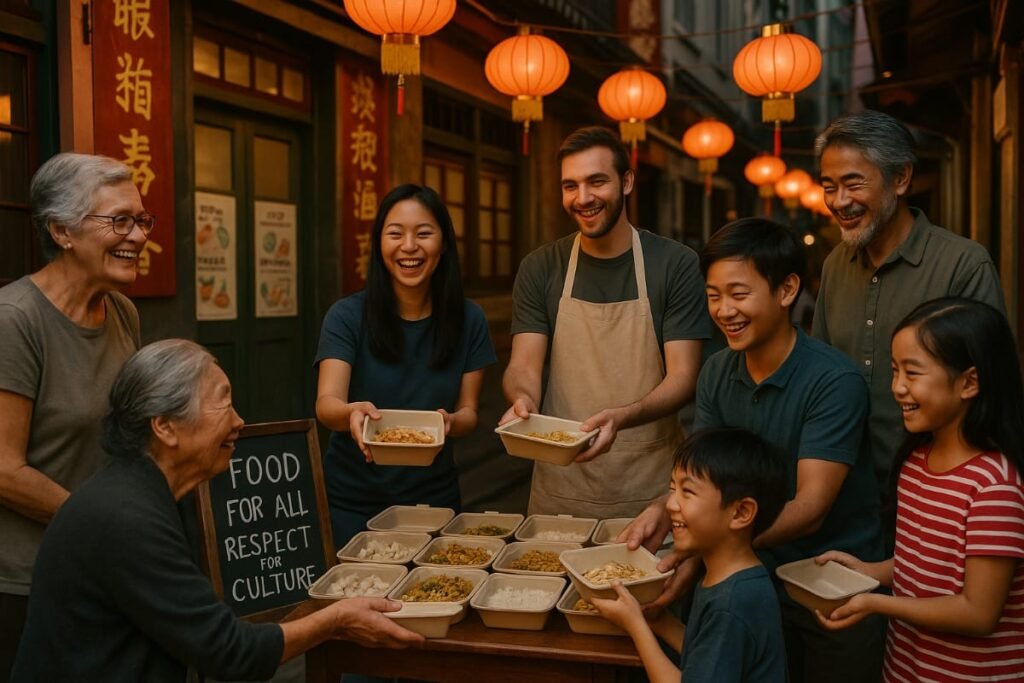 Chinatown hawker leftovers consumption