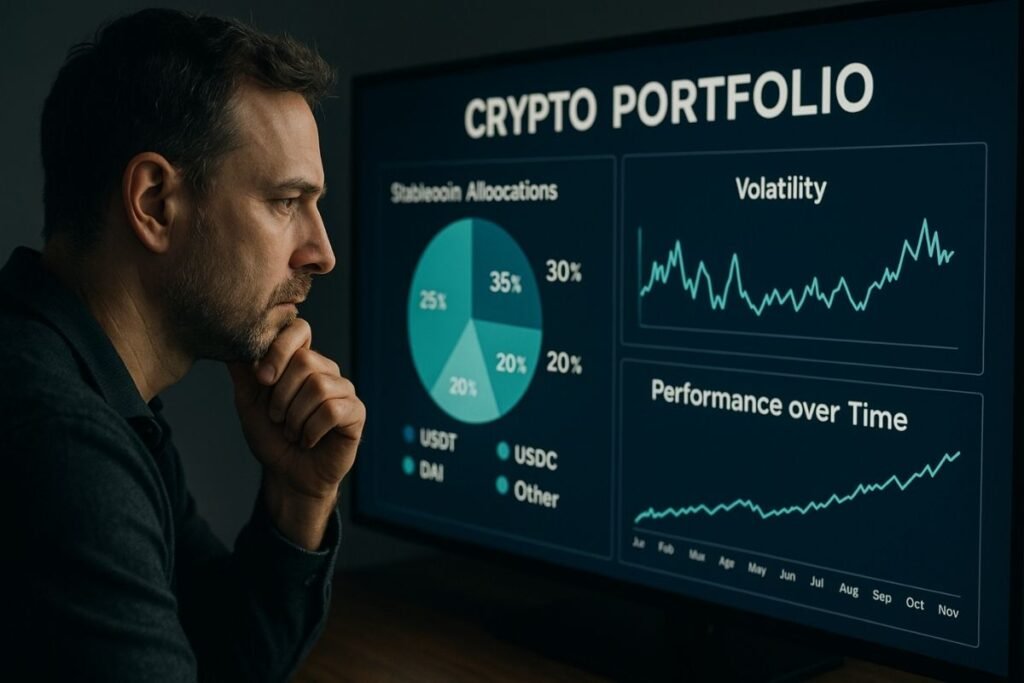 Crypto portfolio analysis with Biitland.com stablecoins