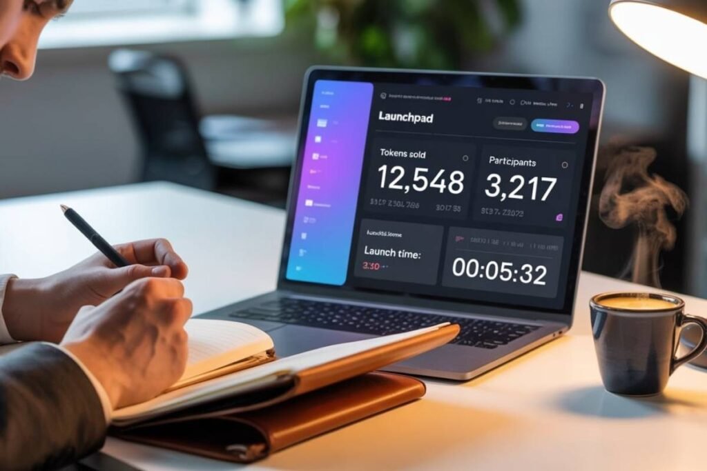 Gem Pad success example – user analyzing a completed token launch