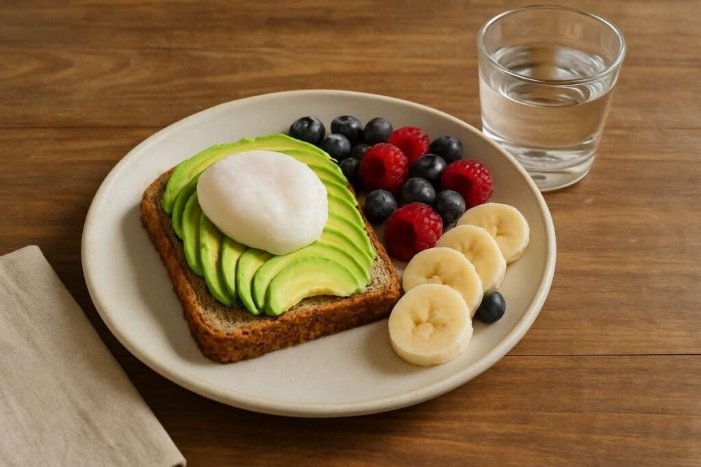 Healthiest bread used in a heart-healthy breakfast
