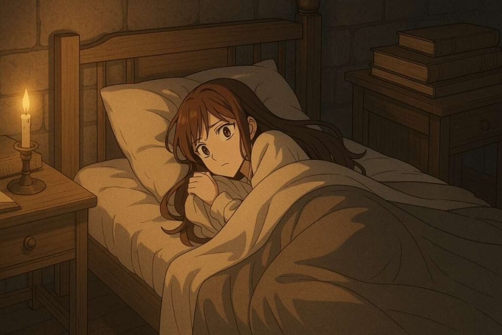 Woman in bed showing trauma and fear in How to Get My Husband on My Side
