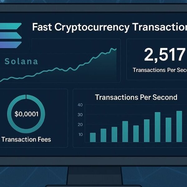 Realistic dashboard showing N2 Solana transaction speed and low gas fees.