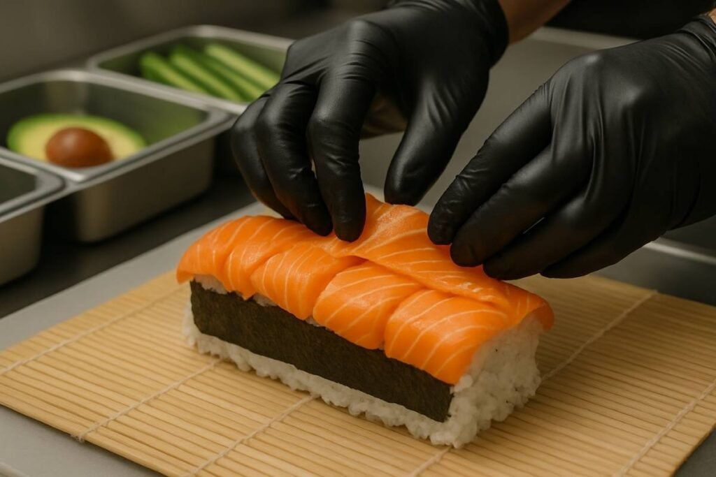 Sushi Order Topped with Salmon NYT