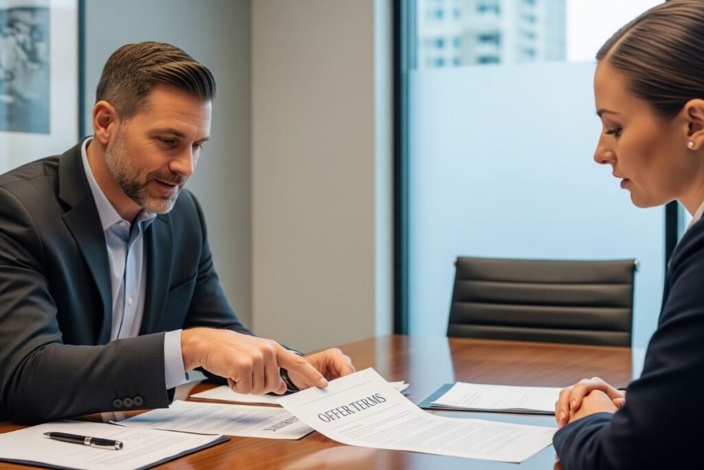 Who delivers your offer to the seller framework