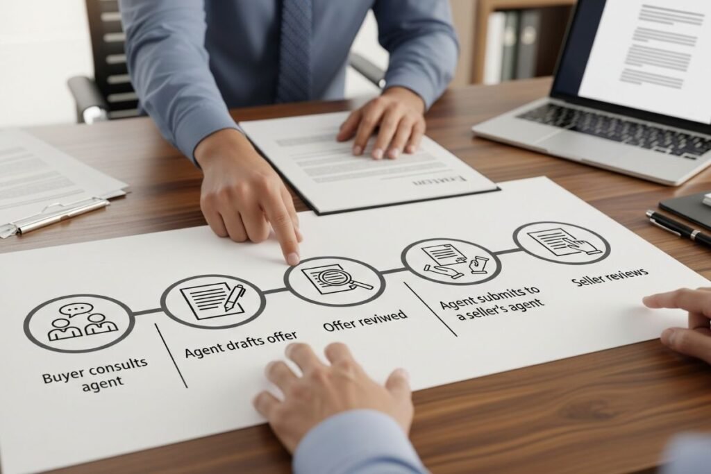 Who delivers your offer to the seller framework