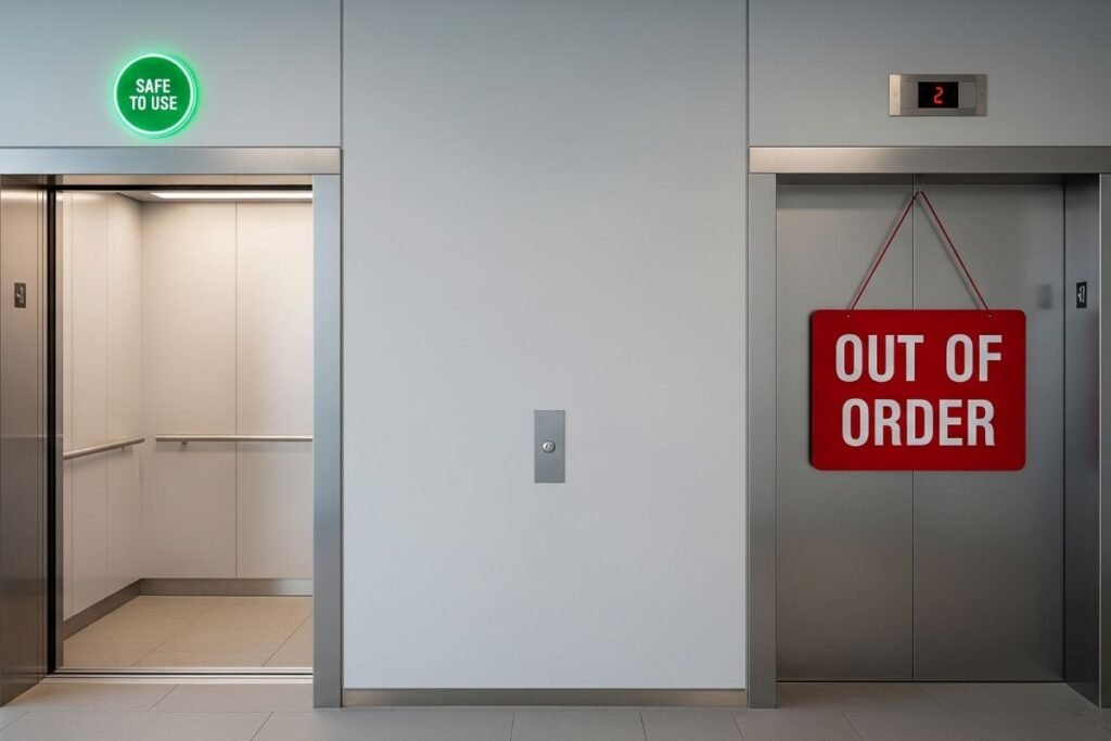 What is This Sign Shows When a Lift Is Safe to Use