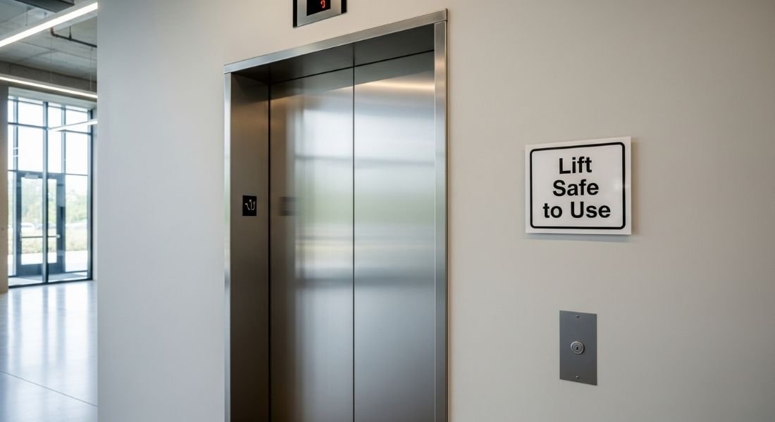 This Sign Shows When a Lift Is Safe to Use