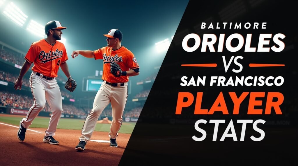 The Baltimore Orioles vs San Francisco Giants match player stats give baseball fans a complete picture of how both teams performed on the field.