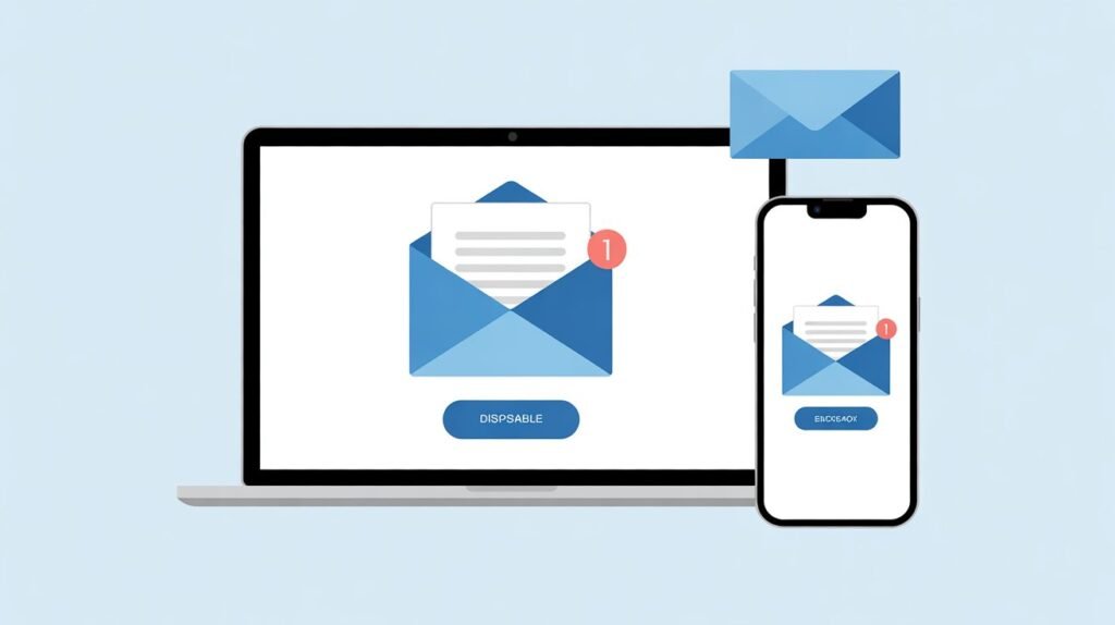 An abstract security lock combined with an email symbol, highlighting privacy benefits of Demainmail.