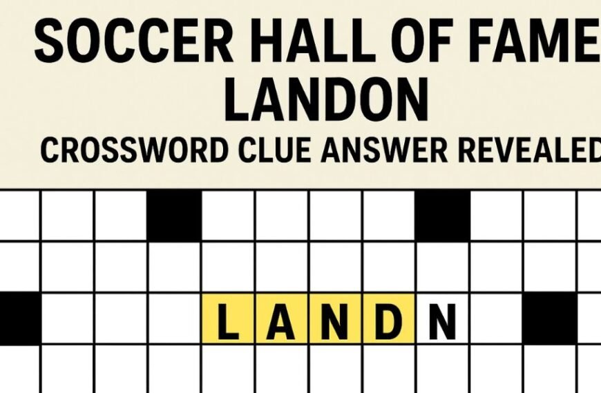 Soccer Hall Of Famer Landon Crossword Clue