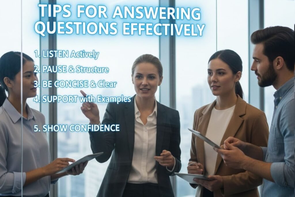 Tips for Answering Questions Effectively