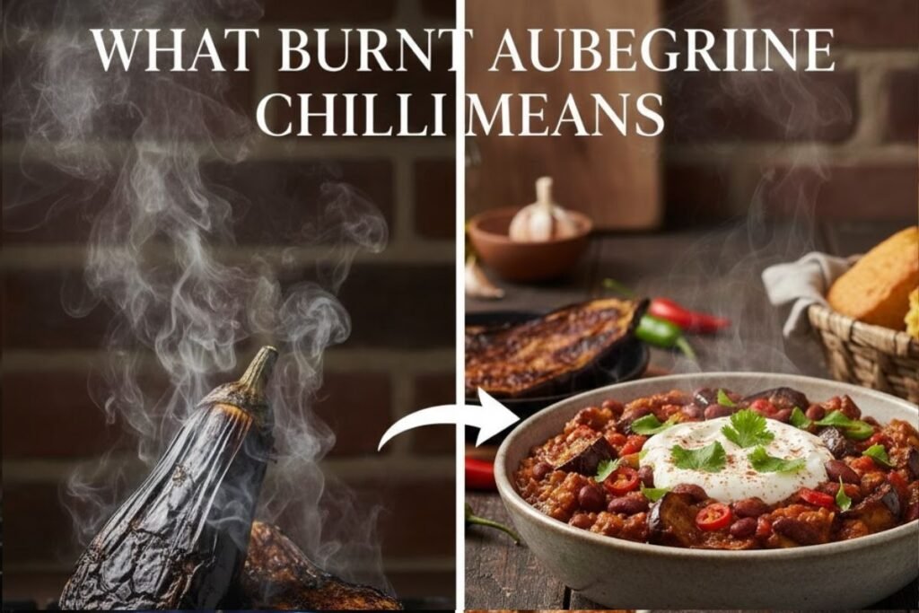 What Burnt Aubergine Chilli Means