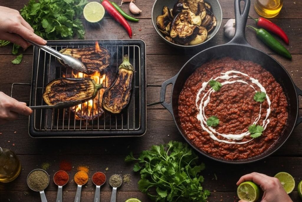 Expert Tips To Make Perfect Burnt Aubergine Chilli