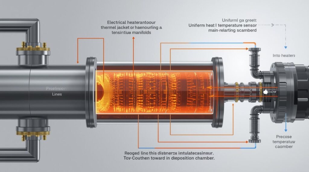 in cvd semiconductor process is manifold kept hot