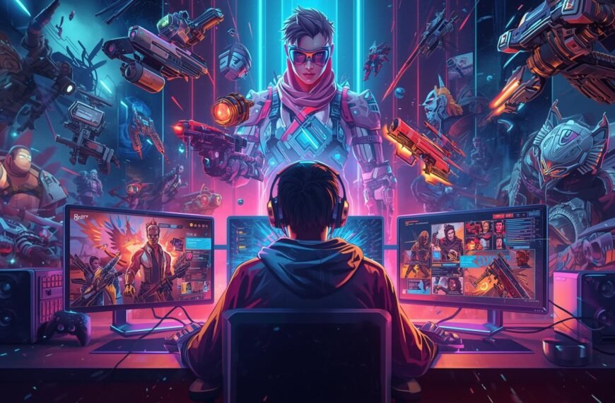 Trucofax introduction showing gamers customizing avatars and in-game identity across multiple platforms.