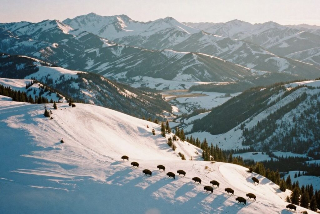 What is the new population goal for the Yellowstone buffalo