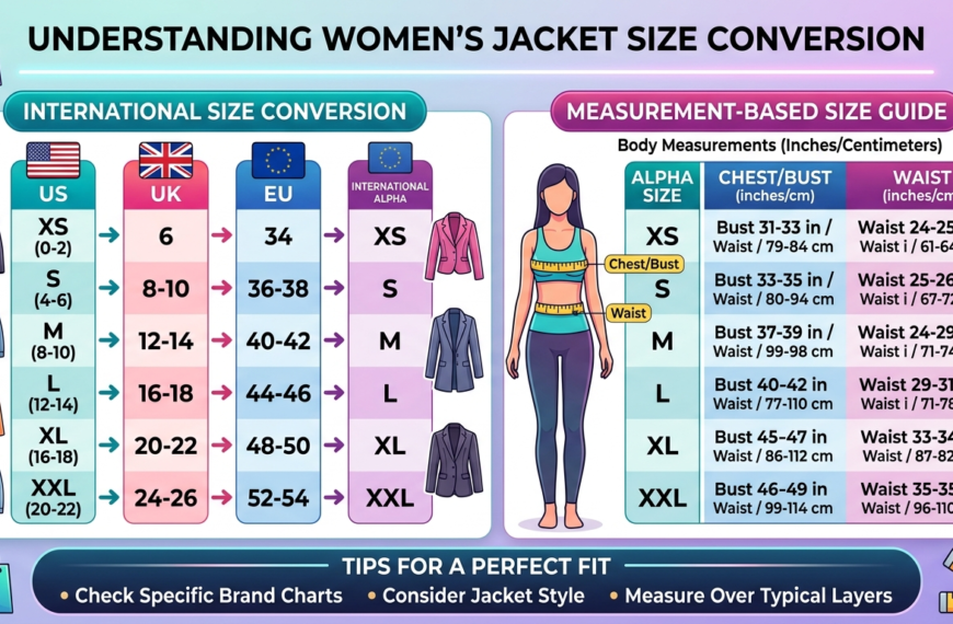 Understanding Women’s Jacket Size Conversion