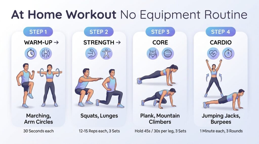 Best At Home Workout No Equipment 