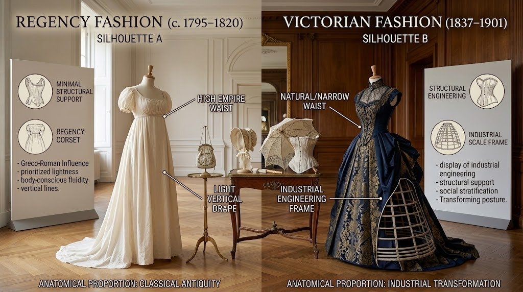 Regency vs Victorian Fashion
